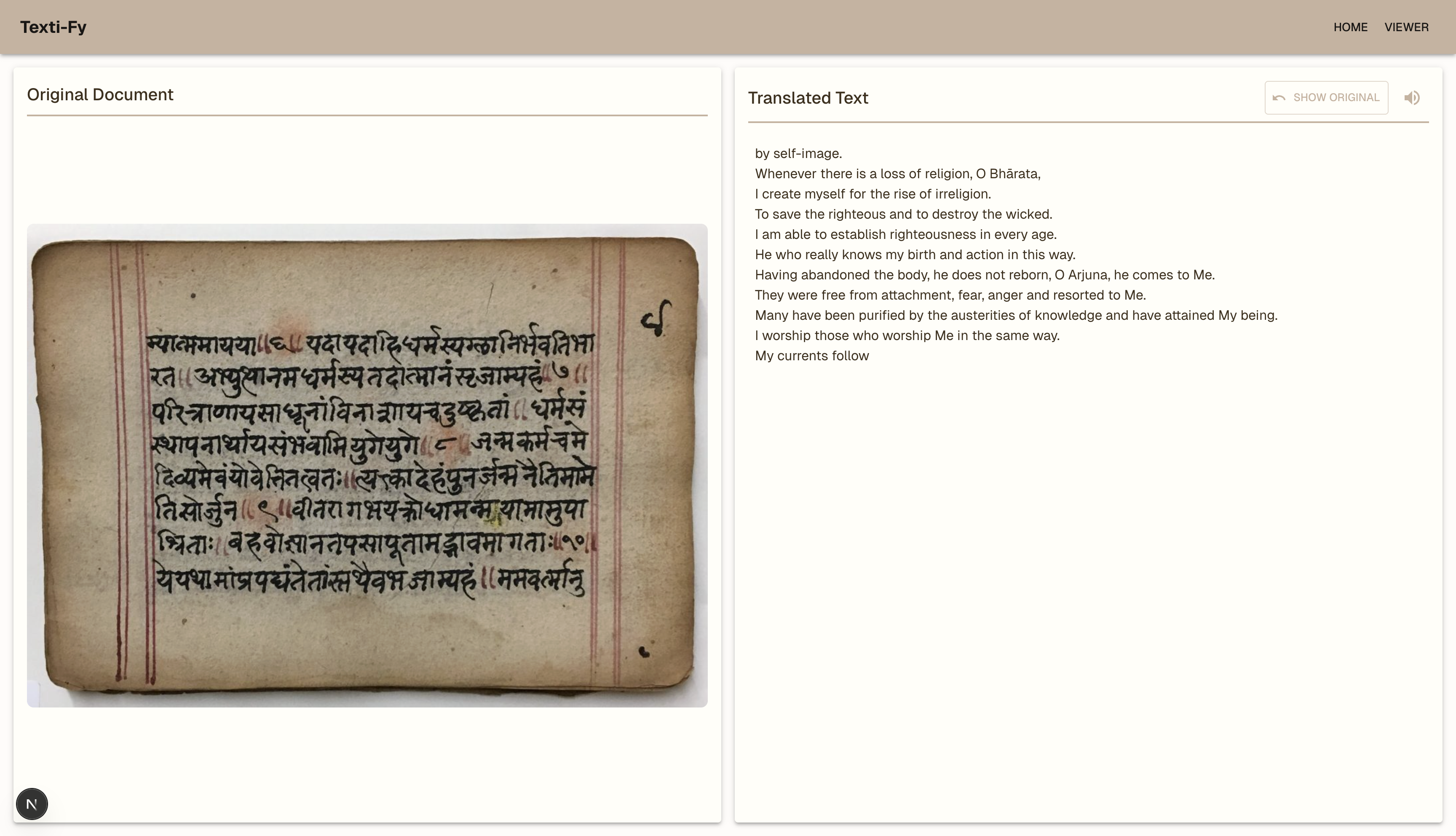 Textify – Digital Humanities Platform preview